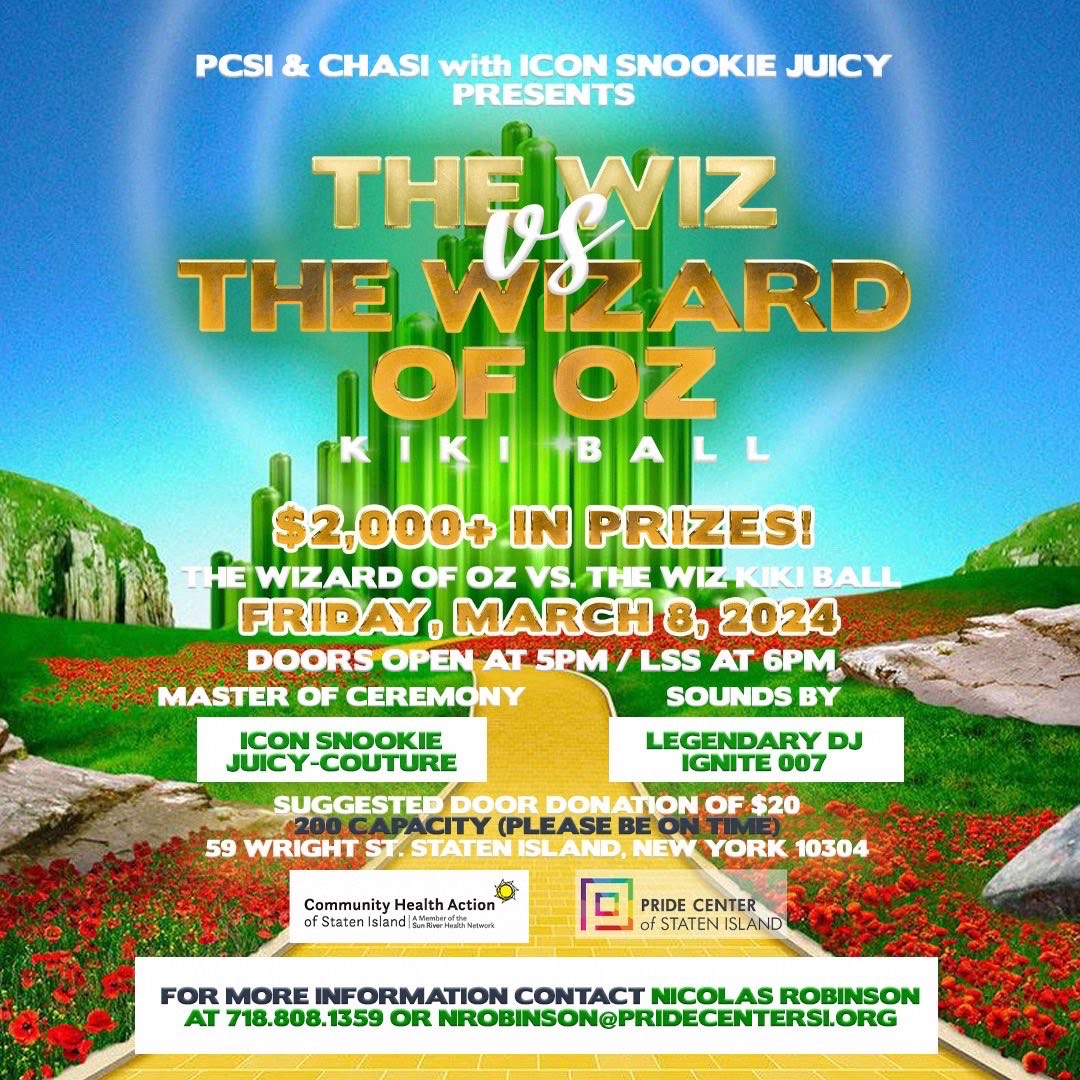 The Wiz Versus The Wizard Of Oz CHASI   Kiki Ball 2024 Flyer 